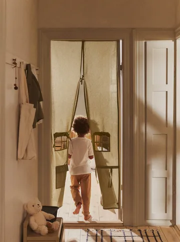 Settle deurgordijn - Elm green, 85x205 cm - Ferm Living