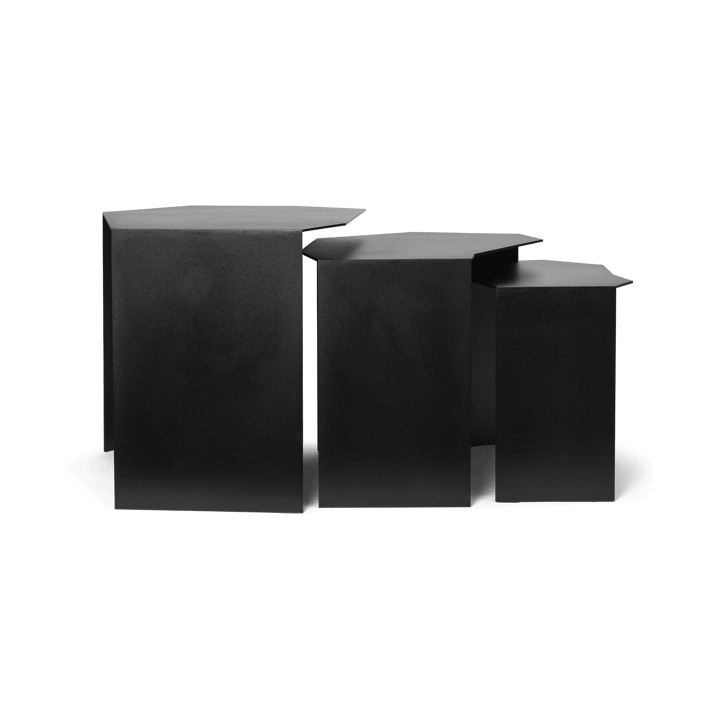 Shard cluster tafel 3-pack, Black Ferm Living