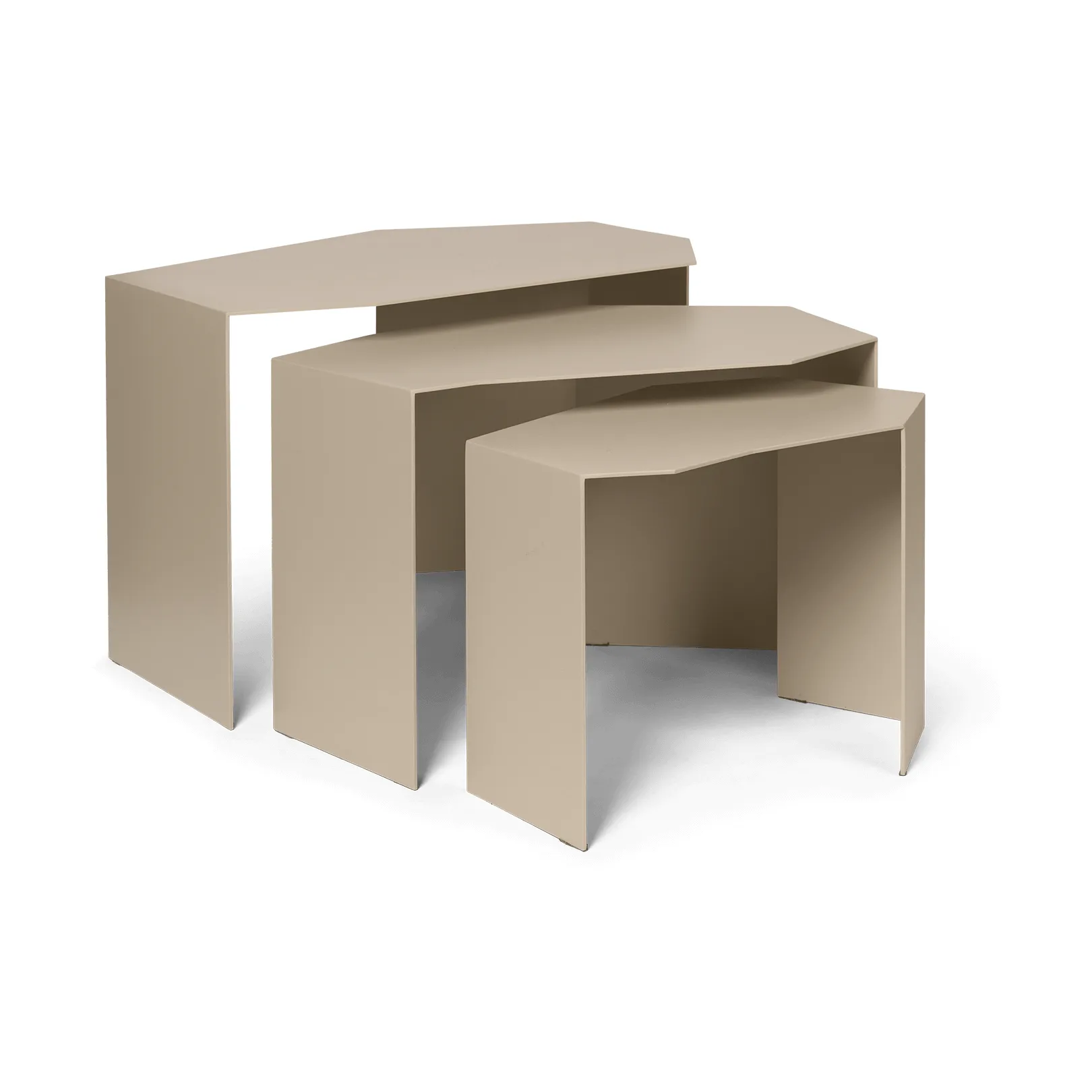 Shard cluster tafel 3-pack, Cashmere Ferm Living