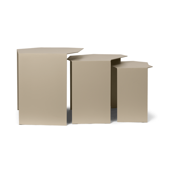 Shard cluster tafel 3-pack, Cashmere Ferm Living
