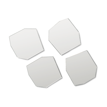 Shard glasonderzetter 4-pack - Mirror - Ferm Living
