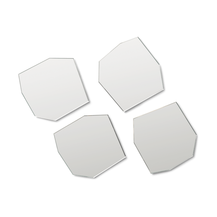 Shard glasonderzetter 4-pack, Mirror Ferm Living