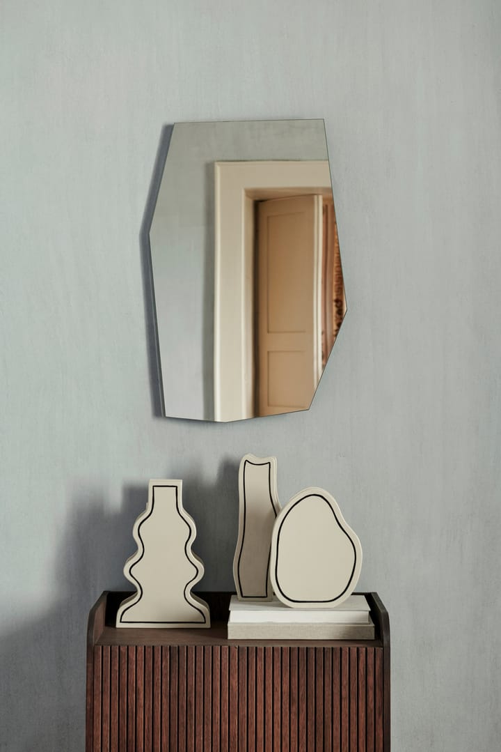 Shard spiegel 50,5x76,4 cm - Black - ferm LIVING