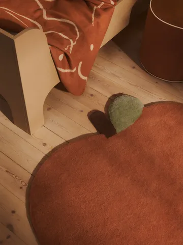 Skye plaid - Sienna-parchment, 80x120 cm - Ferm Living