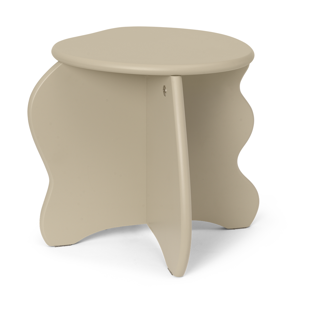 Ferm Living Slope kruk Kasjmier | Scandinavisch Interieur | Krukjes & Poefs | Beige