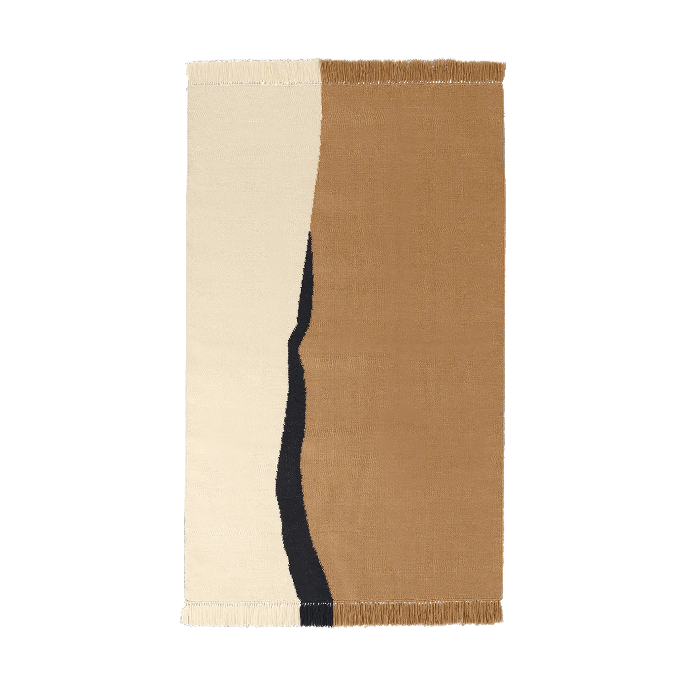 Soil Kelim vloerkleed, Dark sand-off white, 140x200 cm Ferm Living