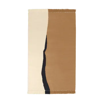 Soil Kelim vloerkleed - Dark sand-off white, 140x200 cm - Ferm Living