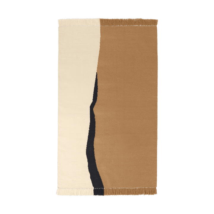 Soil Kelim vloerkleed - Dark sand-off white, 140x200 cm - Ferm Living
