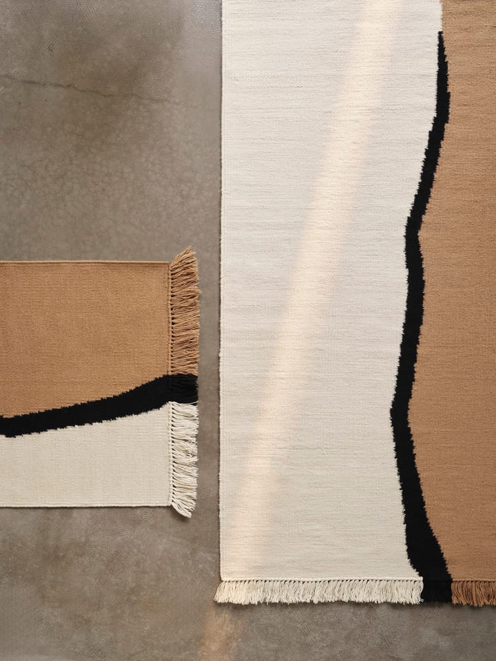 Soil Kelim vloerkleed, Dark sand-off white, 200x300 cm Ferm Living