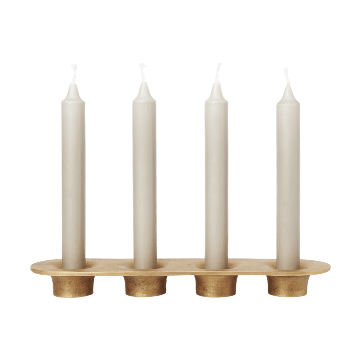 Soothe 4 kandelaar 8x29 cm, Brass Finish Ferm Living