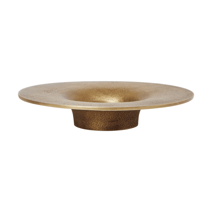 Soothe block kandelaar Ø16 cm - Brass Finish - Ferm Living