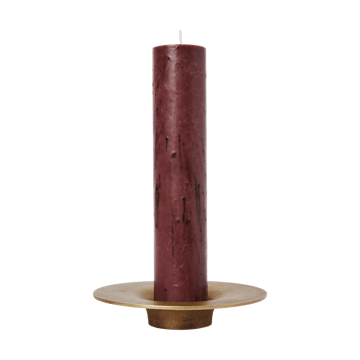 Soothe block kandelaar Ø16 cm - Brass Finish - Ferm Living