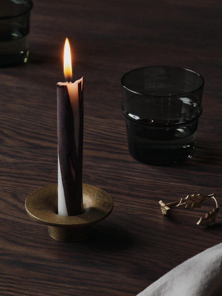Soothe kandelaar Ø8 cm, Brass Finish Ferm Living