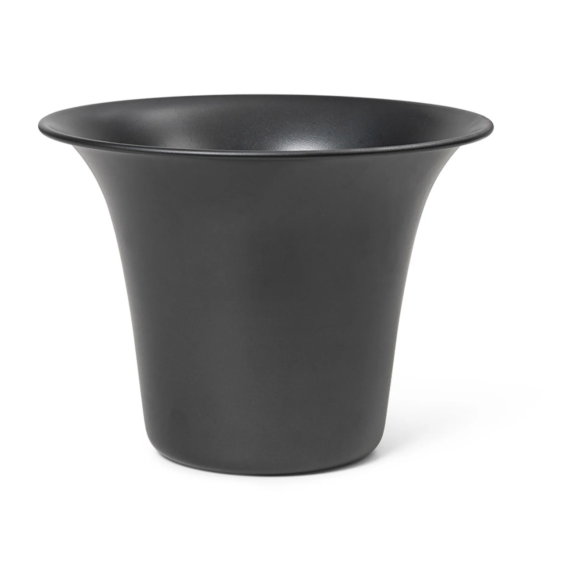 Spun Alu bloempot Ø24x17,5 cm, Blackened aluminium Ferm Living