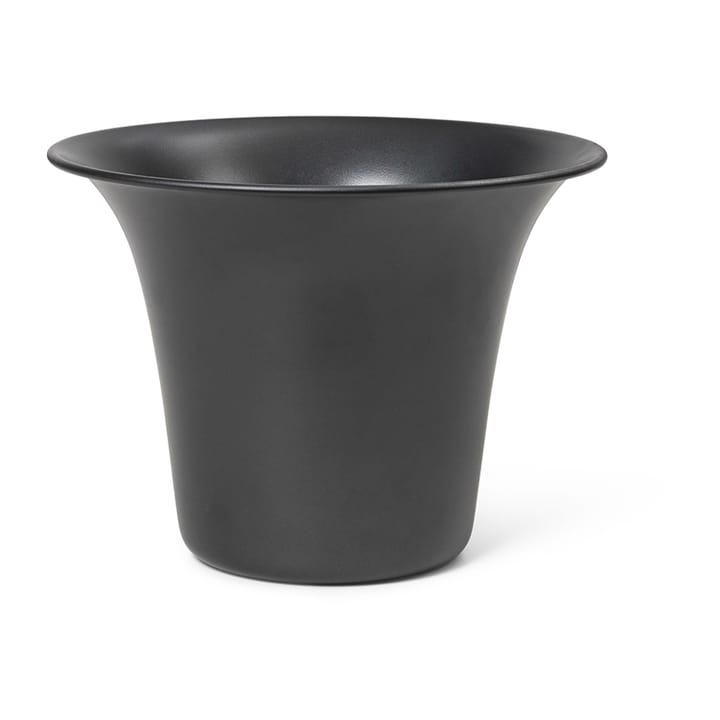 Spun Alu bloempot Ø24x17,5 cm - Blackened aluminium - ferm LIVING