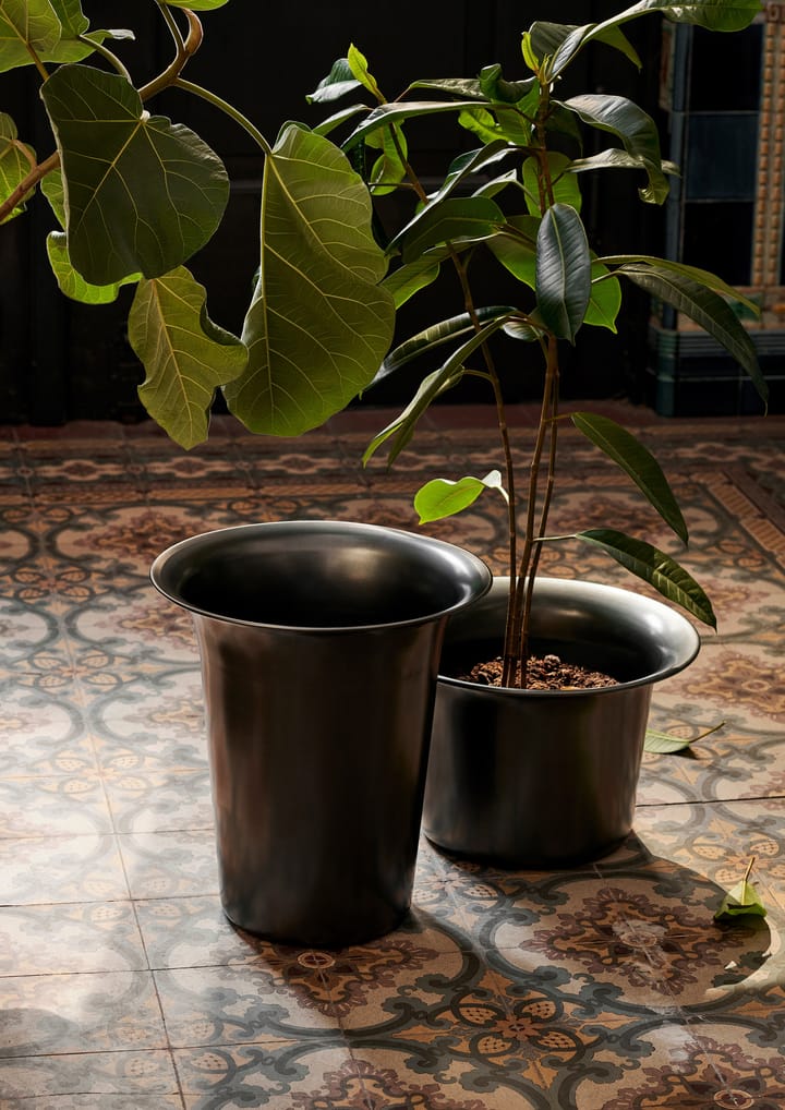 Spun alu mand laag Ø37, Blackened Aluminium Ferm Living