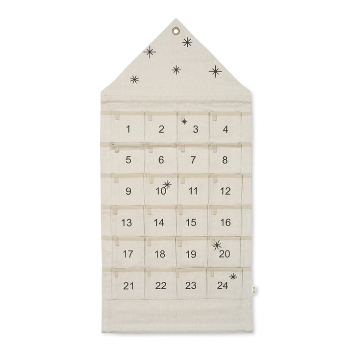 Star adventskalender huis 100 cm - Zand - ferm LIVING