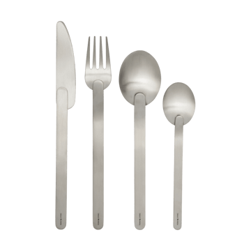 Stelo bestekset 4-delig - Brushed Stainless Steel - Ferm Living