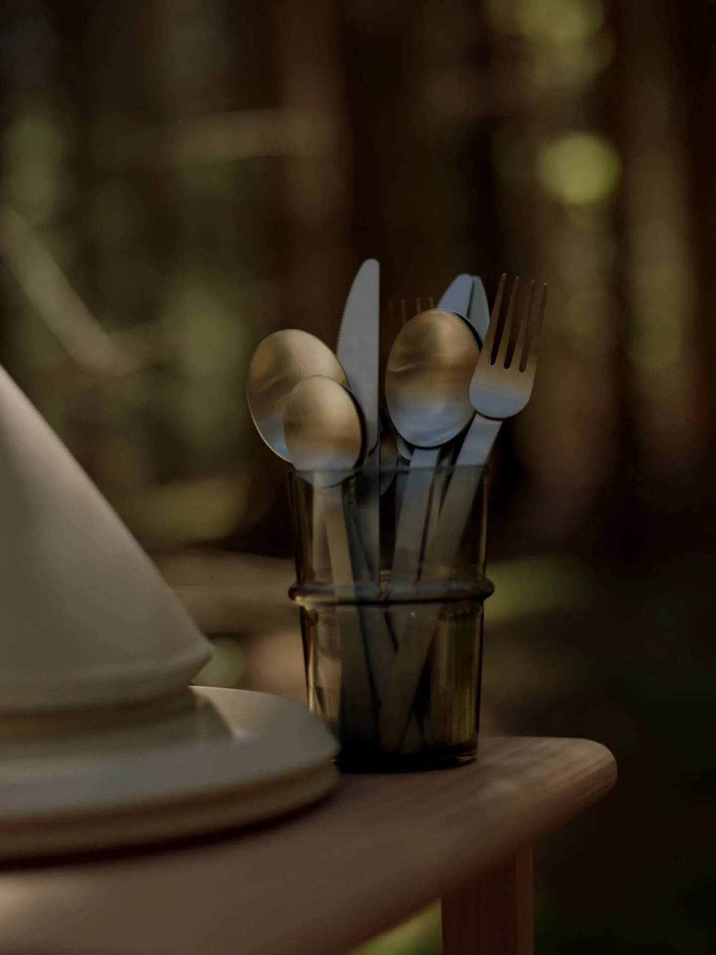 Stelo bestekset 4-delig, Brushed Stainless Steel Ferm Living