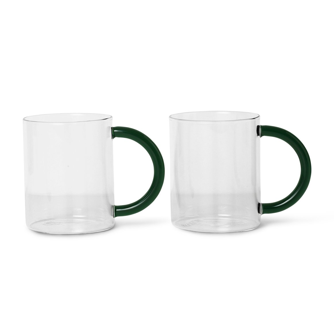 Ferm Living Still mok 2-pack Helder | Scandinavisch Interieur | Koffiekoppen | Transparant