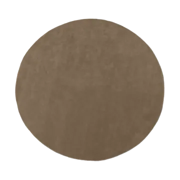 Stille getuft vloerkleed rond - Ash Brown Ø240 cm - Ferm Living