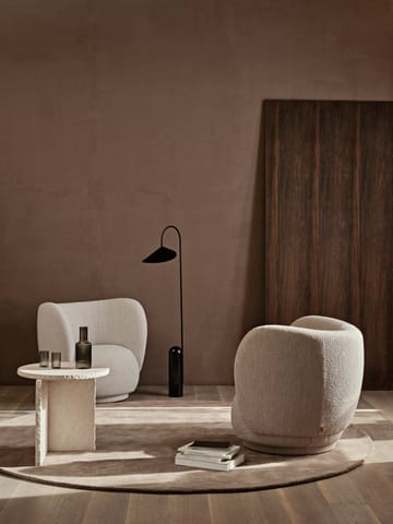Stille getuft vloerkleed rond - Ash Brown Ø240 cm - Ferm Living