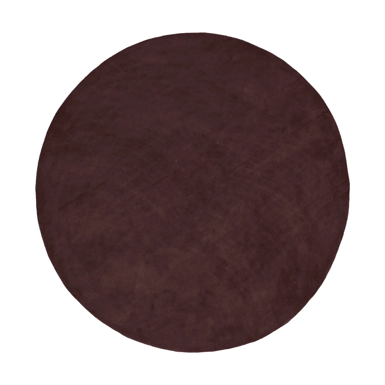 Stille getuft vloerkleed rond, Dark pecan, Ø240 cm Ferm Living