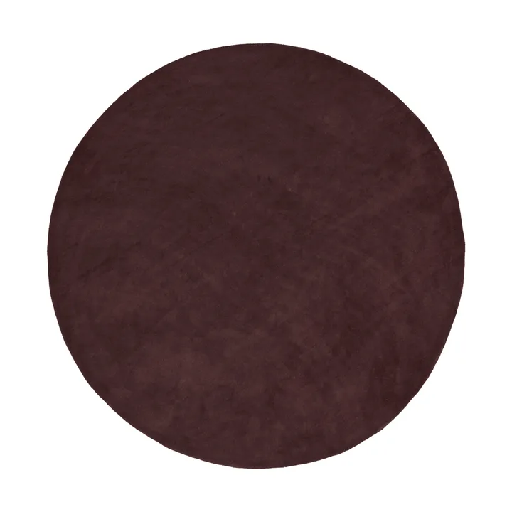 Stille getuft vloerkleed rond - Dark pecan, Ø240 cm - Ferm Living
