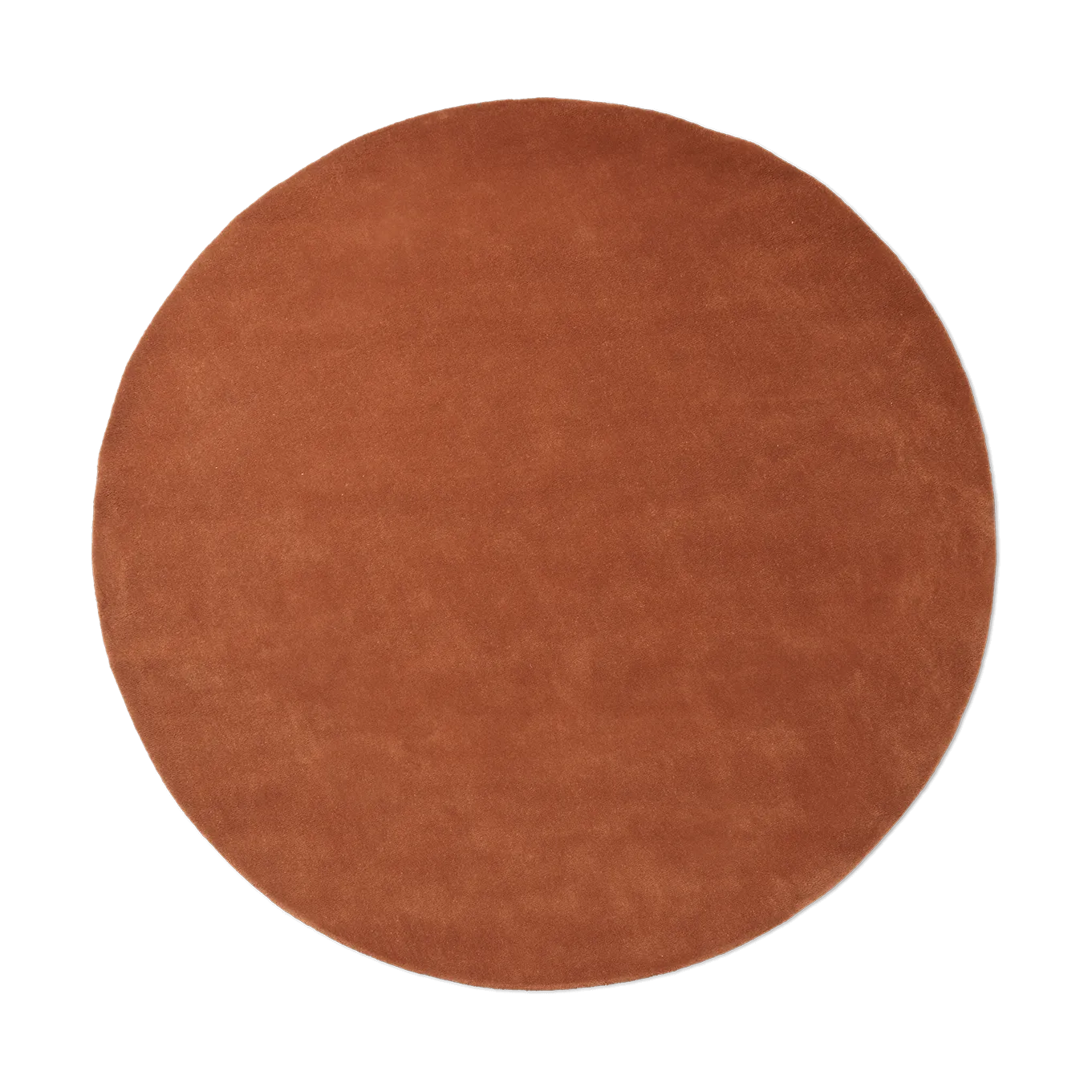 Stille getuft vloerkleed rond, Red brown, Ø240 cm Ferm Living