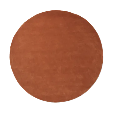 Stille getuft vloerkleed rond - Red brown, Ø240 cm - Ferm Living