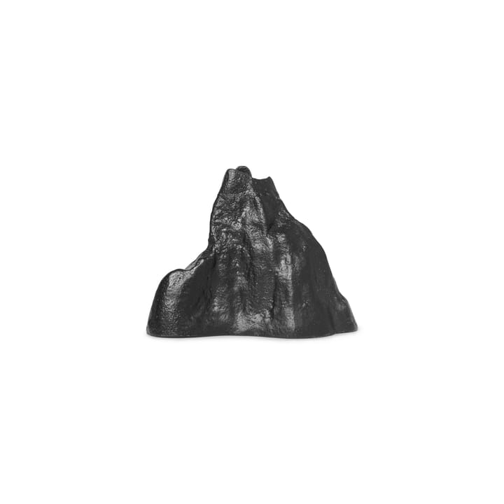 Stone kandelaar 3,7 cm - Zwart aluminium - ferm LIVING