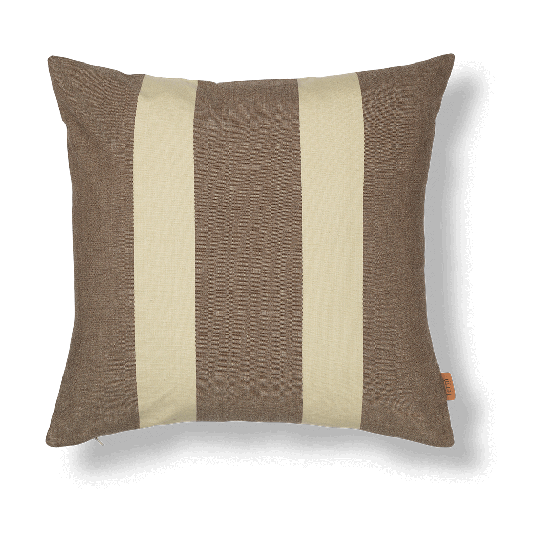 Ferm Living Strand outdoor kussenhoes 50x50 cm Carob brown-parchment
