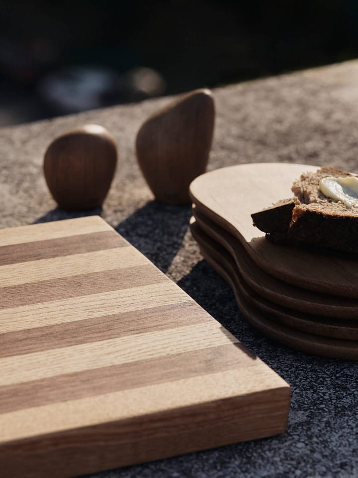 Stribe snijplank bold 25x36 cm, Walnut-oak Ferm Living