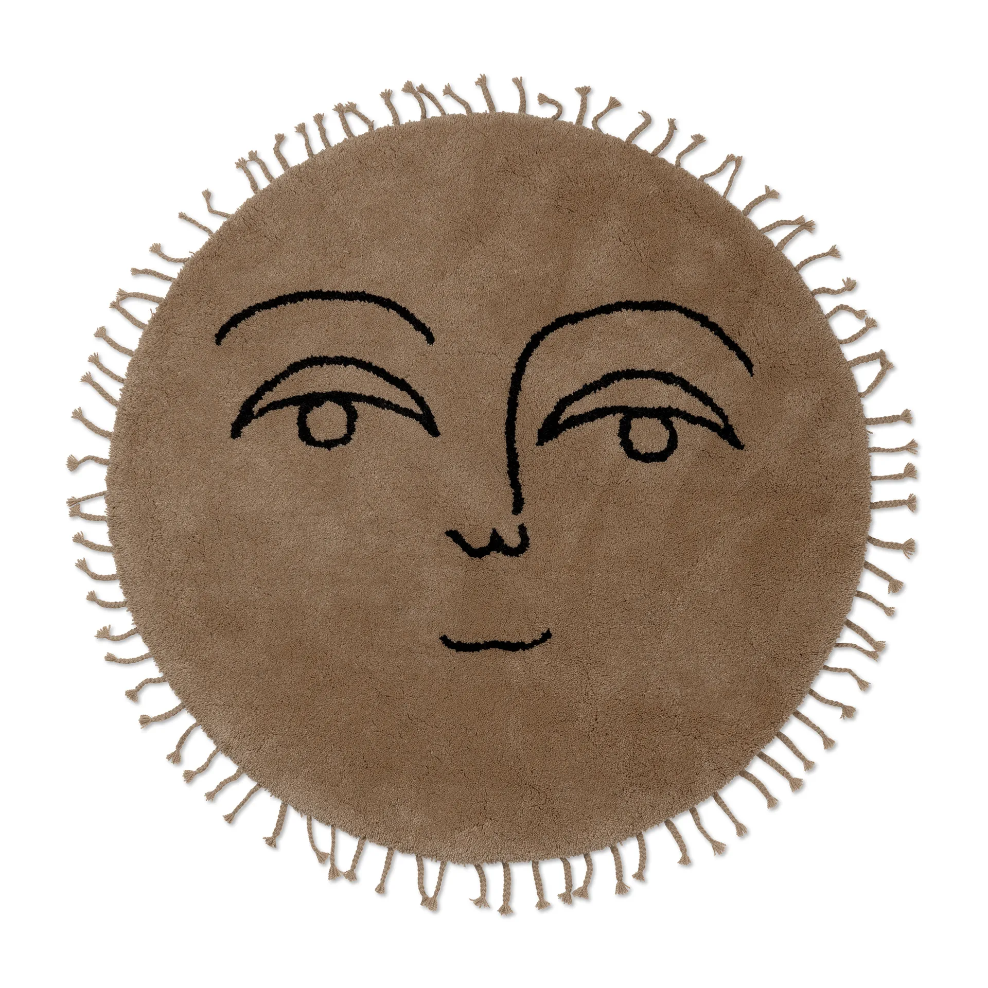 Sun vloerkleed Ø130 cm, Natural Ferm Living