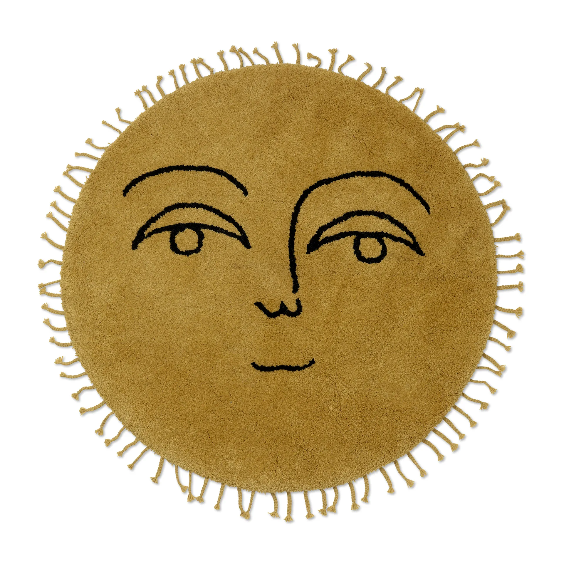 Sun vloerkleed Ø130 cm, Yellow Ferm Living