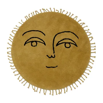 Sun vloerkleed Ø130 cm - Yellow - Ferm Living