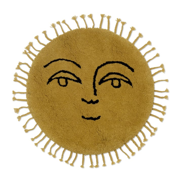 Sun vloerkleed Ø70 cm - Yellow - Ferm Living