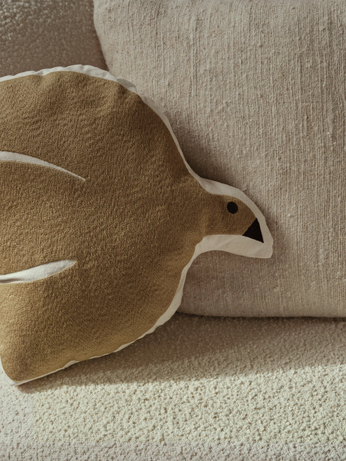 Swif bird kussen 40x40 cm, Silver Fern Ferm Living