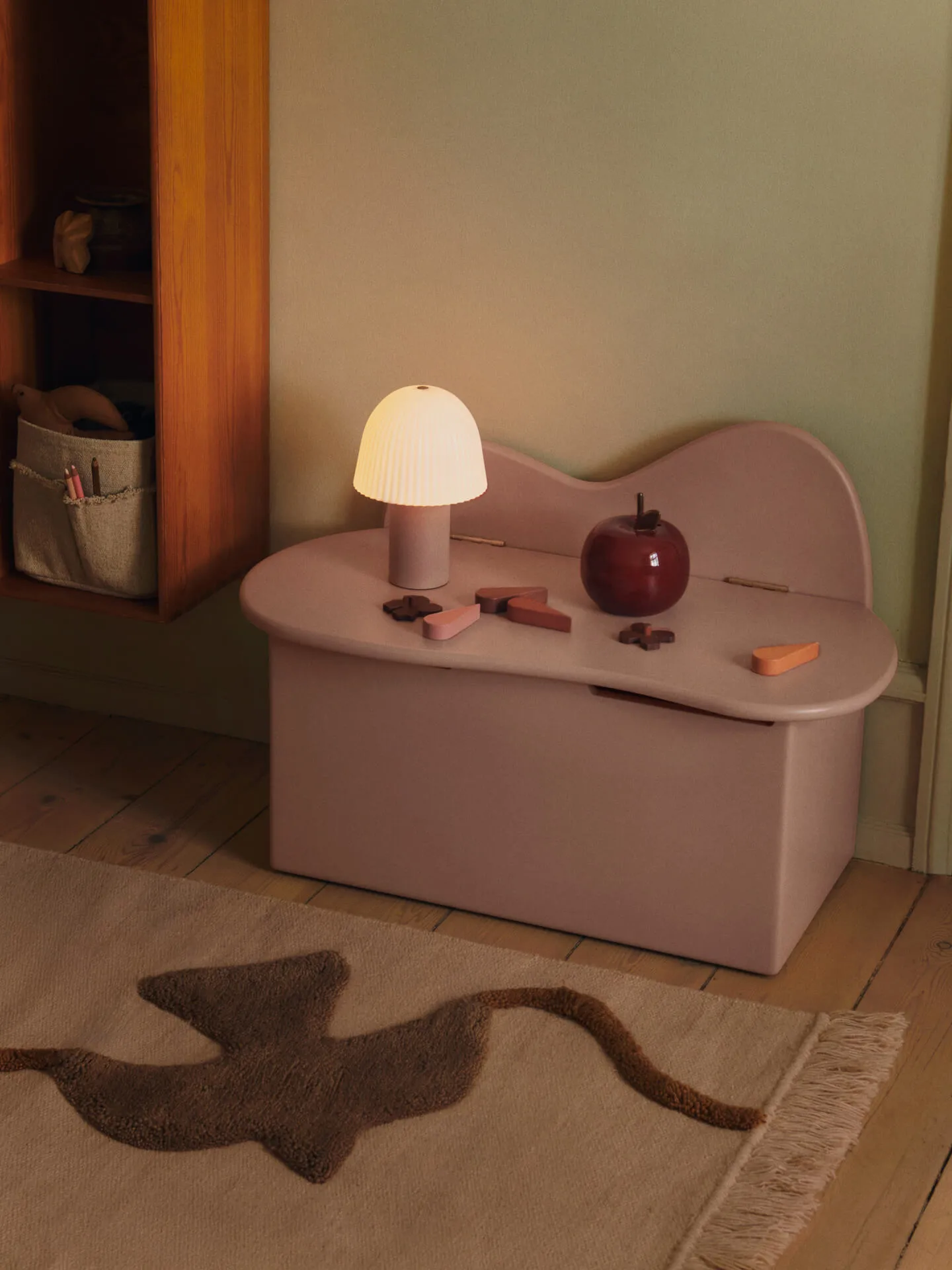 Swif bird wollen vloerkleed 140x200 cm, Multi Ferm Living