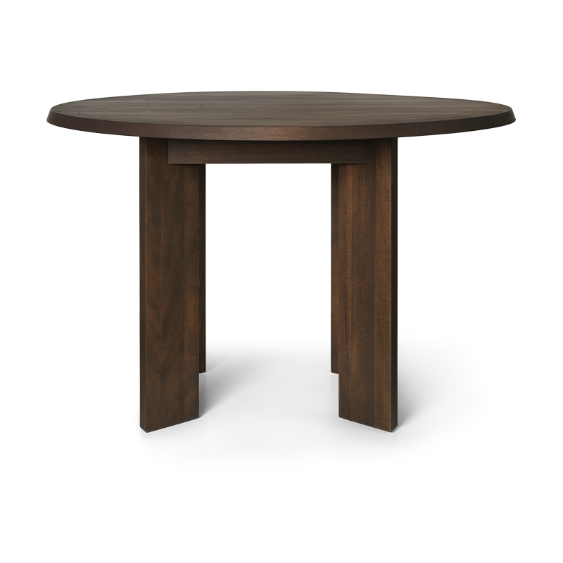 ferm LIVING Tarn eettafel 104,6x113,5 cm Donker gebeitst beukenhout