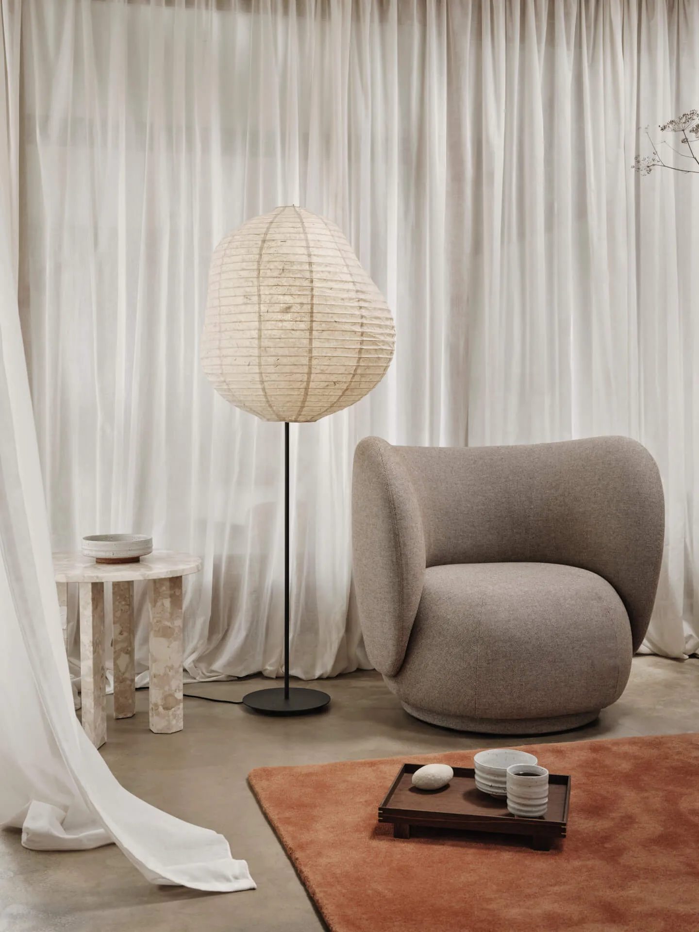 Taula bijzettafel Ø54,4x45 cm, Sand Ferm Living