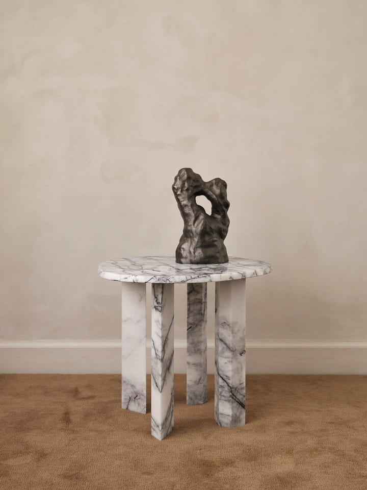 Taula bijzettafel Ø54,4x45 cm, White-charcoal Ferm Living
