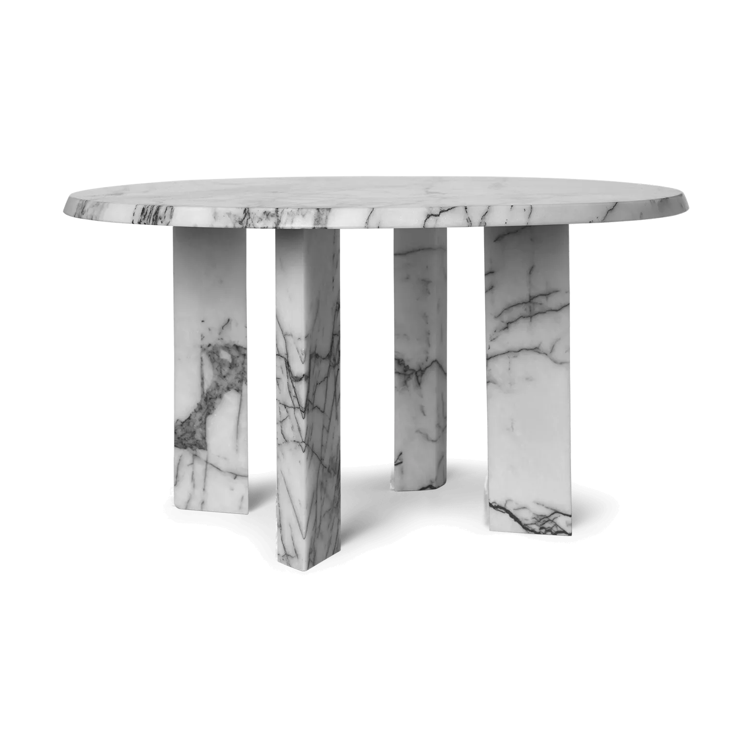 Taula salontafel Ø67x35 cm, White-charcoal Ferm Living