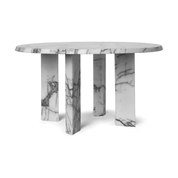 Taula salontafel Ø67x35 cm - White-charcoal - Ferm Living