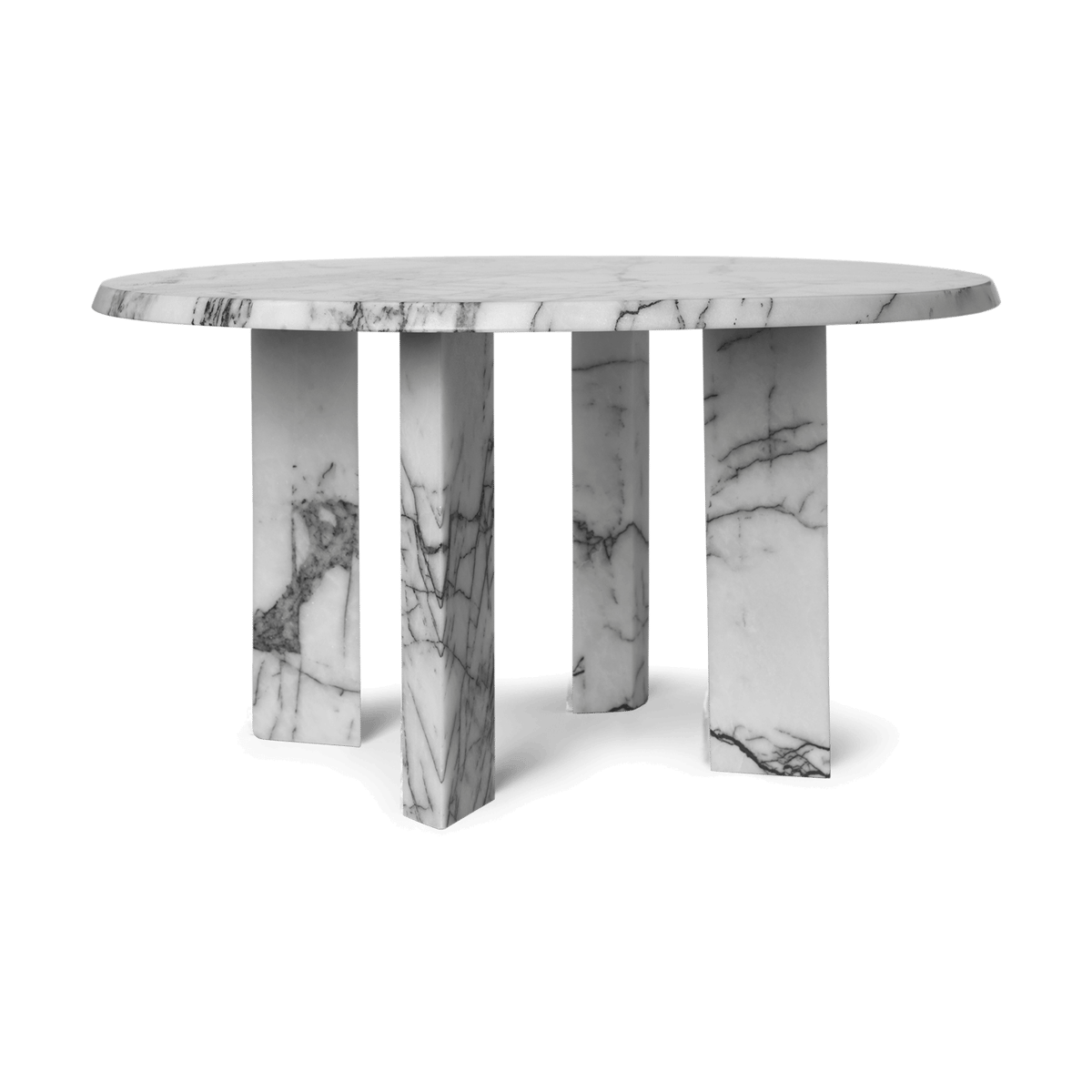 Ferm Living Taula salontafel o67x35 cm White-charcoal