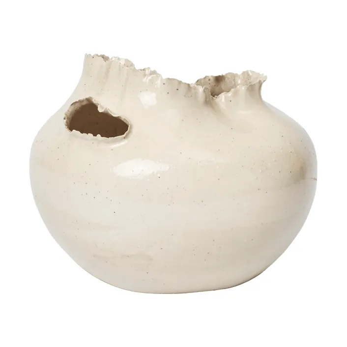 Tereo vaas, Off-white speckle, 18 cm Ferm Living
