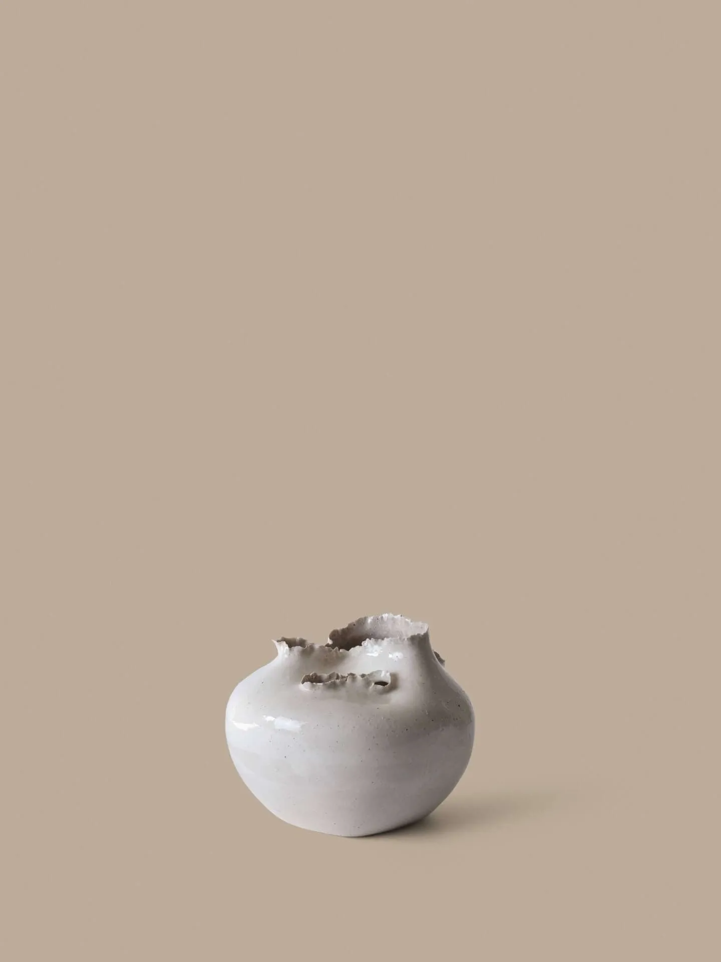 Tereo vaas, Off-white speckle, 18 cm Ferm Living