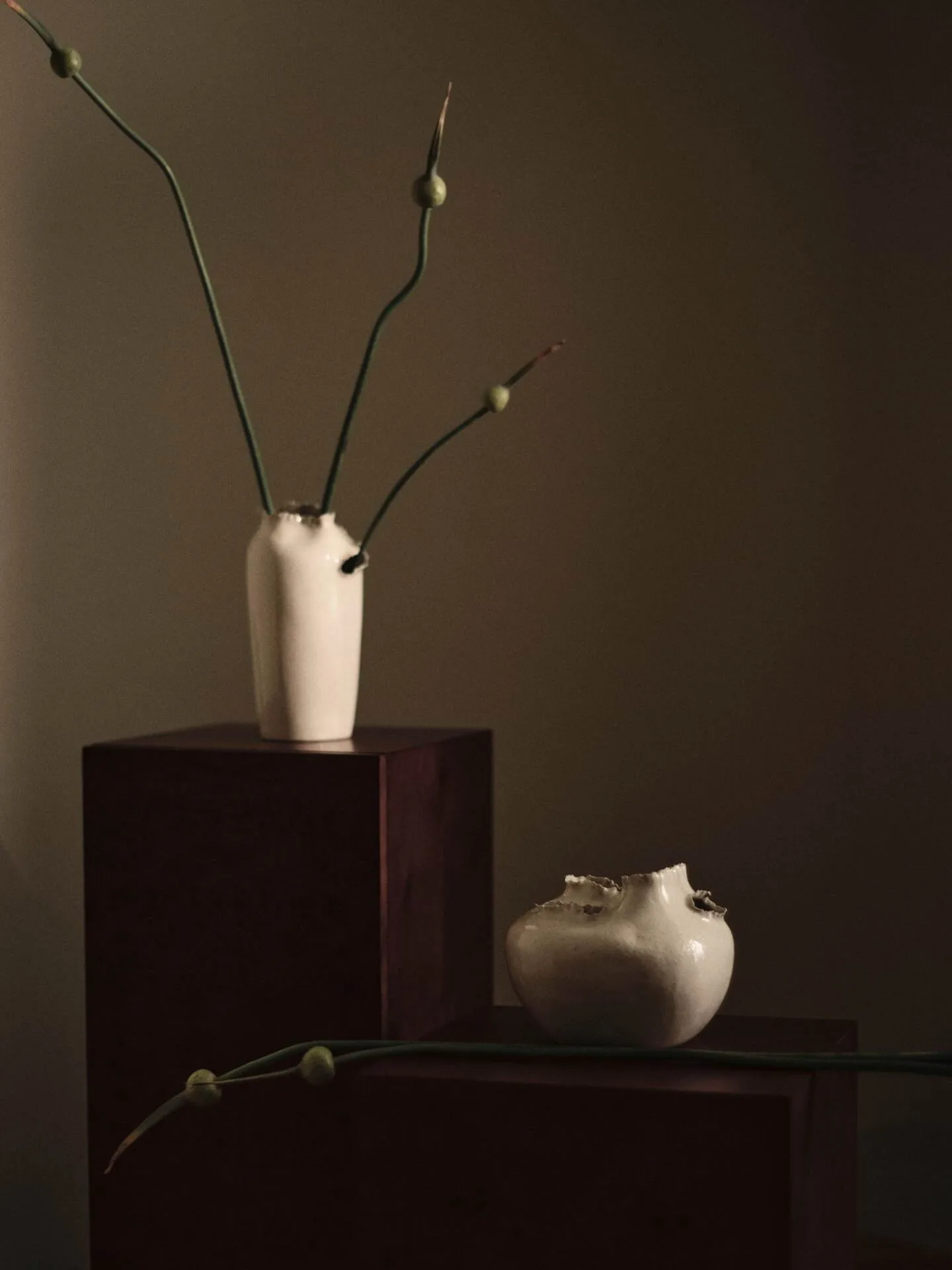 Tereo vaas, Off-white speckle, 18 cm Ferm Living