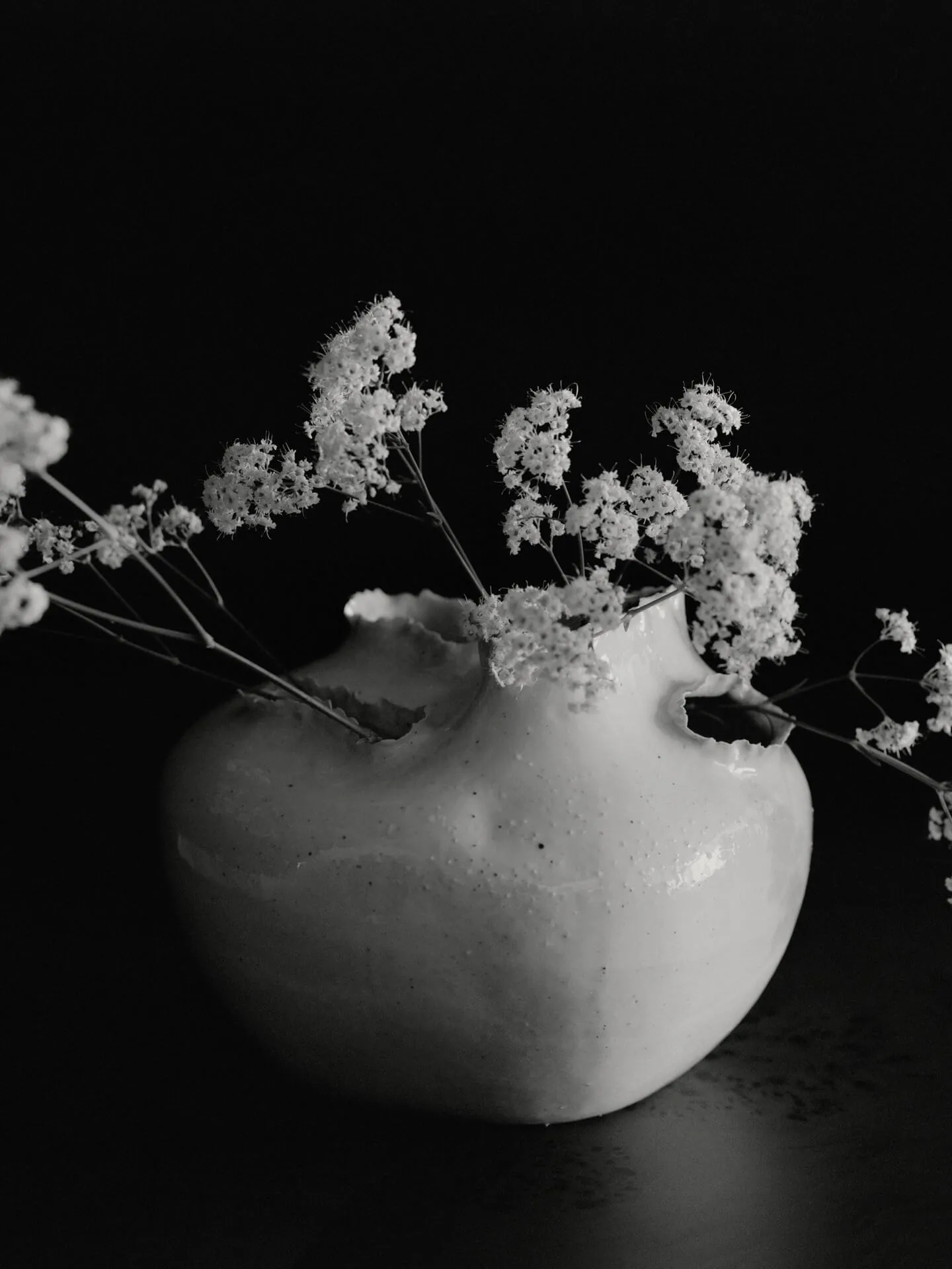 Tereo vaas, Off-white speckle, 18 cm Ferm Living