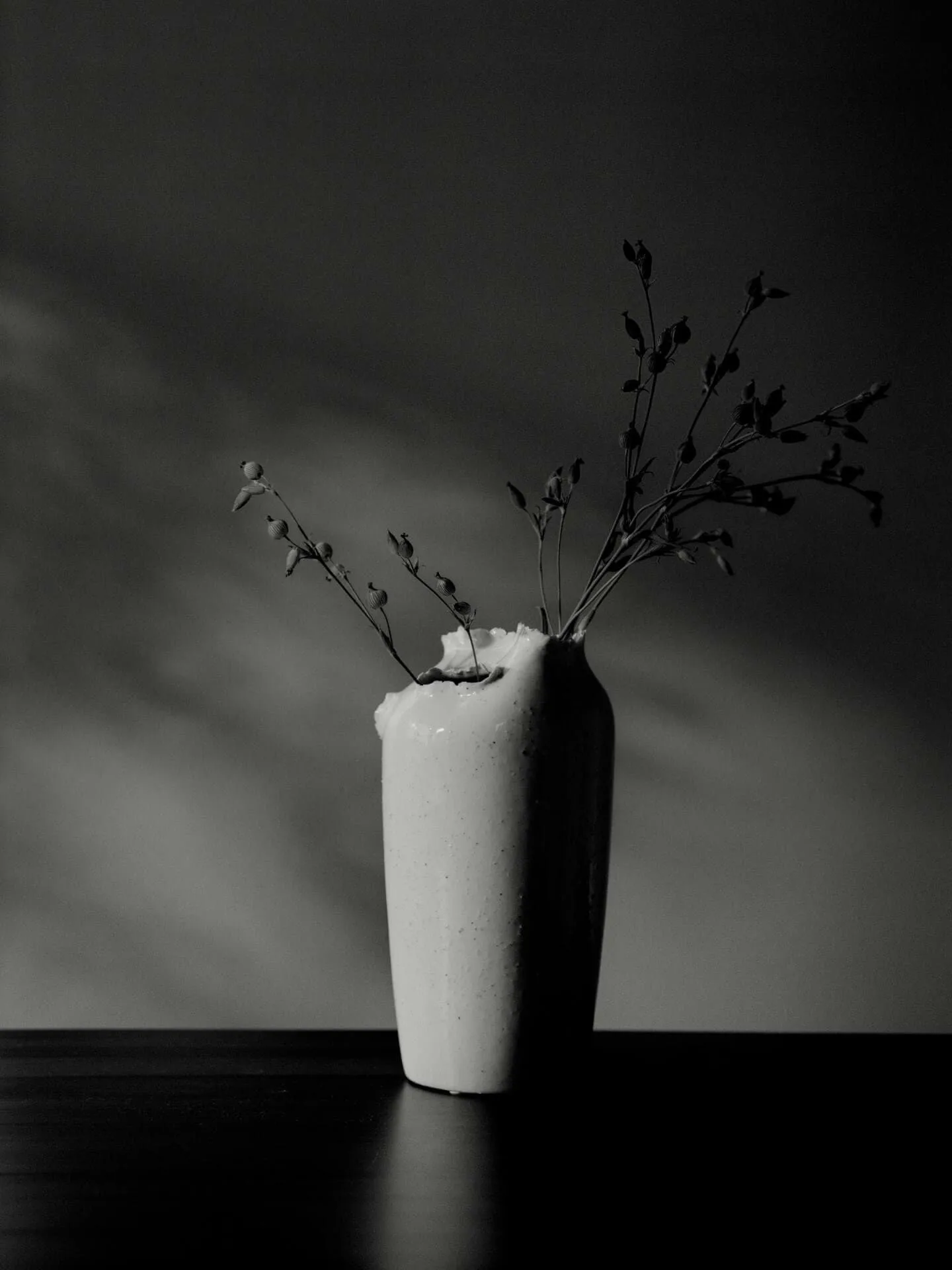 Tereo vaas, Off-white speckle, 27 cm Ferm Living